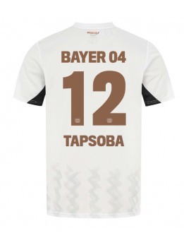 Bayer Leverkusen Edmond Tapsoba #12 Auswärtstrikot 2024-25 Kurzarm